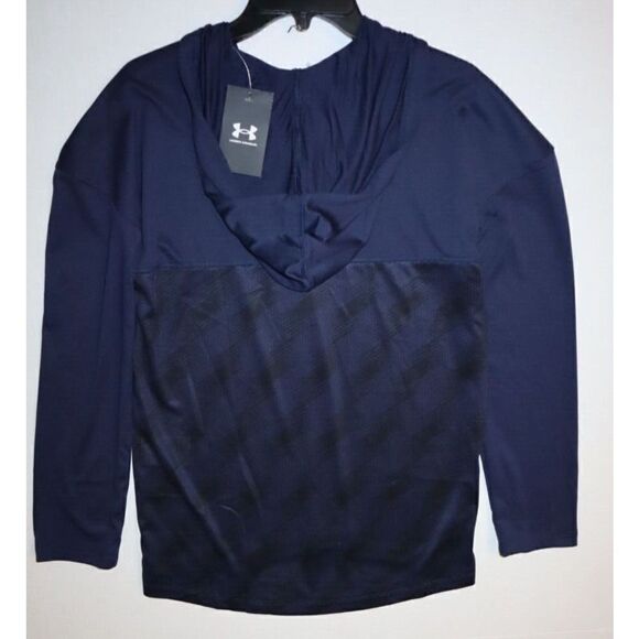 Under Armour 1351230 411 Womens Sz S Academy Blue Locker Emboss 1/4 Zip Pullover - Picture 7 of 7